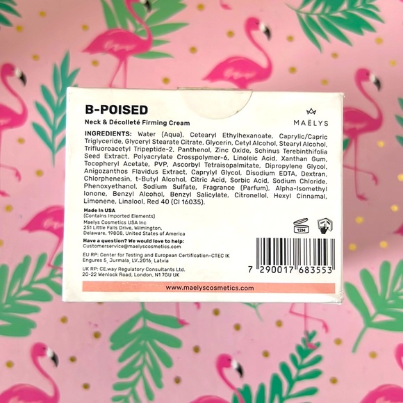 Maelys Bath & Body Maelys Bpoised Neck Decollete Firming Cream 7oz